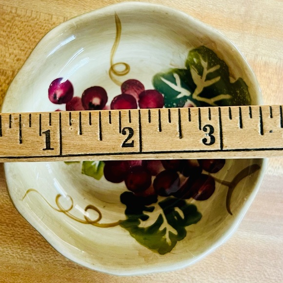 Tabletops Set of 4 Cabernet Olive Oil Dipping Bowls EUC - Picture 7 of 11